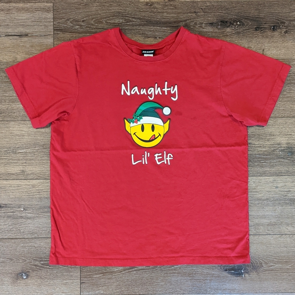 Joe Boxer Naughty Lil' Elf Christmas t-shirt - SIZE XL